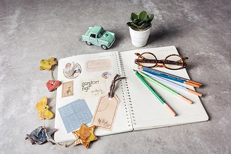 Foto oggetti simbolici per percorso genitori figli